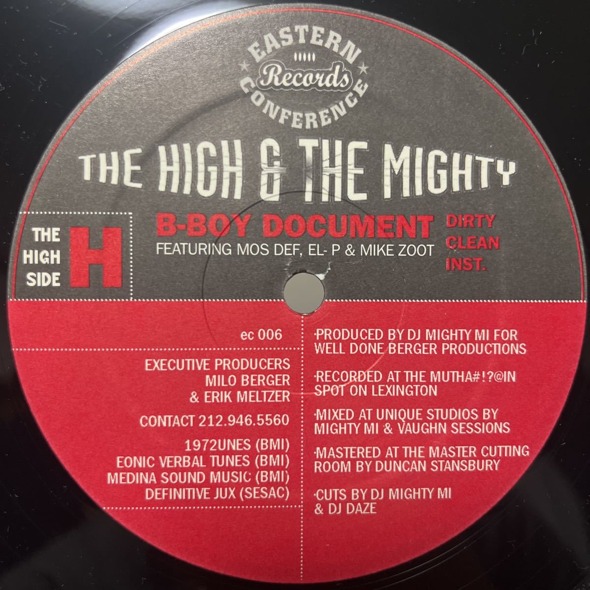 the high & the mighty feat. mos def el-p mike zoot / b boy document CR-0255_画像4