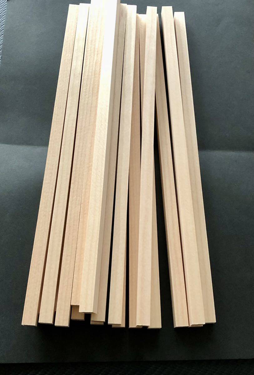 天然木スプルス材20本 1セット300×10×10端材 木材 素材　工作　工芸　貼り付け　日曜大工　ハンドクラフト_画像1