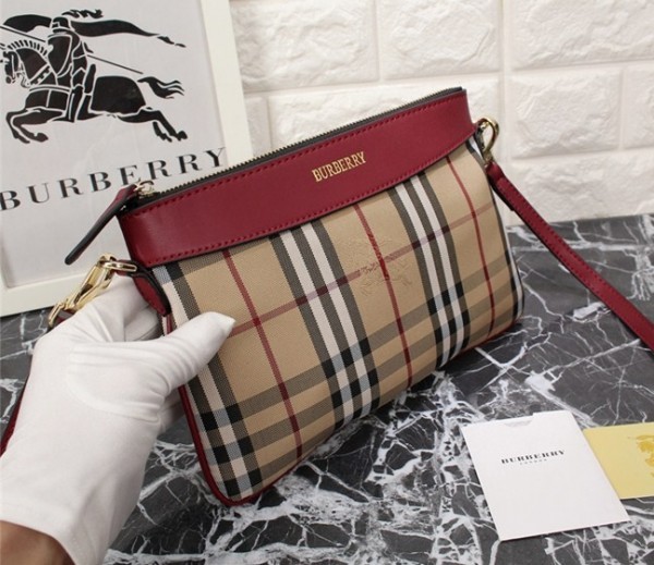 保管Burberry Burberry皮革單肩包米色未使用    原文:保管品 Burberry バーバリー レザー ショルダーバッグ ベージュ　未使用