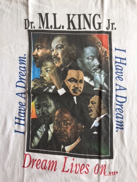 90's SCREEN STARS/スクリーンスターズ Martin Luther King Jr./キング牧師 Vintage S/S T-Shirt / 黒人 偉人 公民権運動 マルコムX_画像3