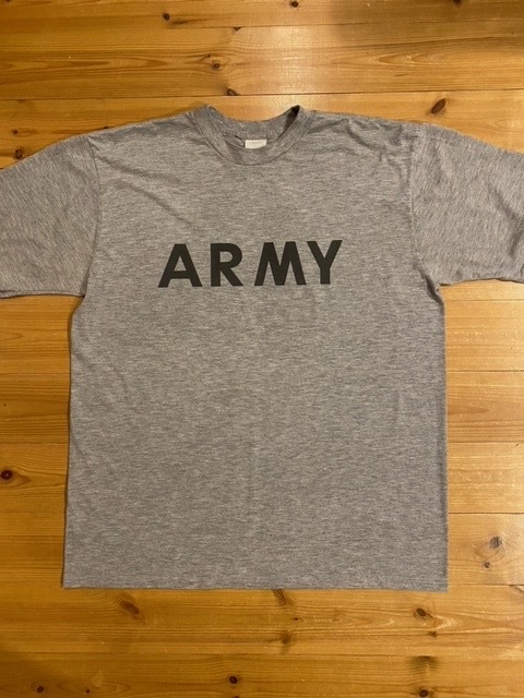 00's U.S.ARMY/アメリカ陸軍 S/S Training T-Shirt/半袖トレーニングTシャツ Reflector Print/リフレクタープリント / NAVY AIR FORCEの画像1