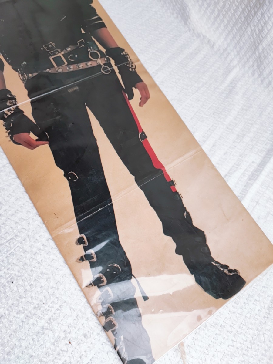 Michael Jackson ポスター おまけ B2サイズ 額縁入り マイケルジャクソン マイケル・ジャクソン コレクション 昭和レトロ 当時物(080321)_画像9