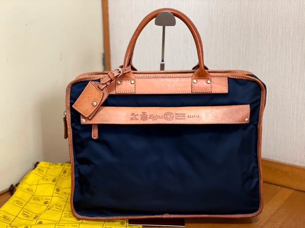 美品】イタリア製 FELISI フェリージ ブリーフケース ☆8637/2☆ 牛革