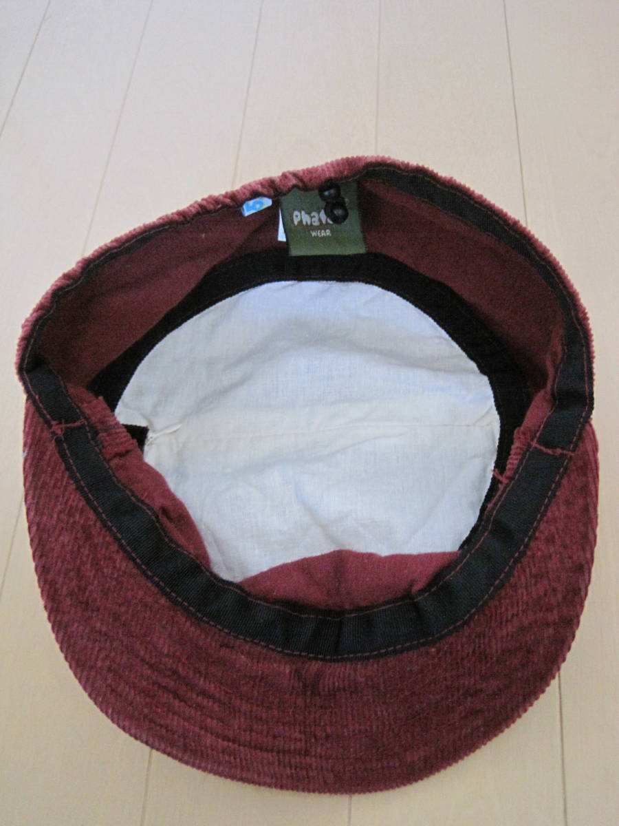 Phatee WEAR ファッティ コーデュロイ ハーフキャップ HALF CAP CORD  内側にポケットあり(服飾小物)｜売買されたオークション情報、ヤフオク! の商品情報をアーカイブ公開