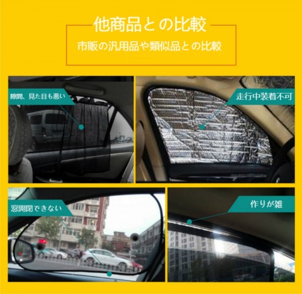  Mazda CX-5 KF sunshade magnet type mesh sun shade rear window 2 sheets, triangle window 2 pieces set 