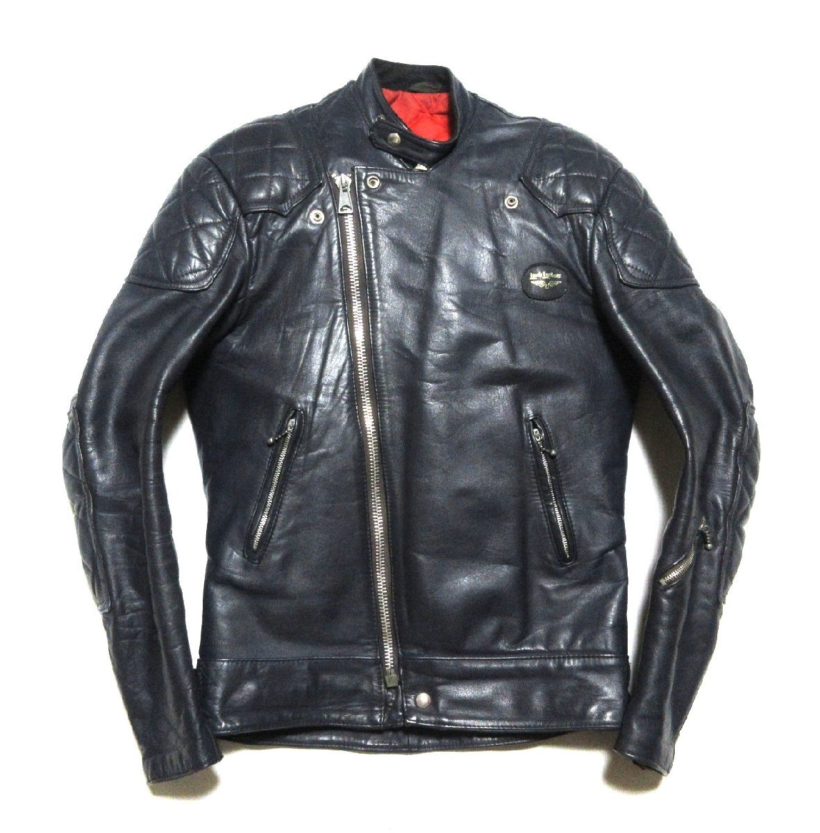 極美品 70’s Lewis Leathers 445 Super Monza ヴィンテージ ルイスレザー スーパー モンザ(モンツァ)/ライダース/ネイビー(紺)_画像1