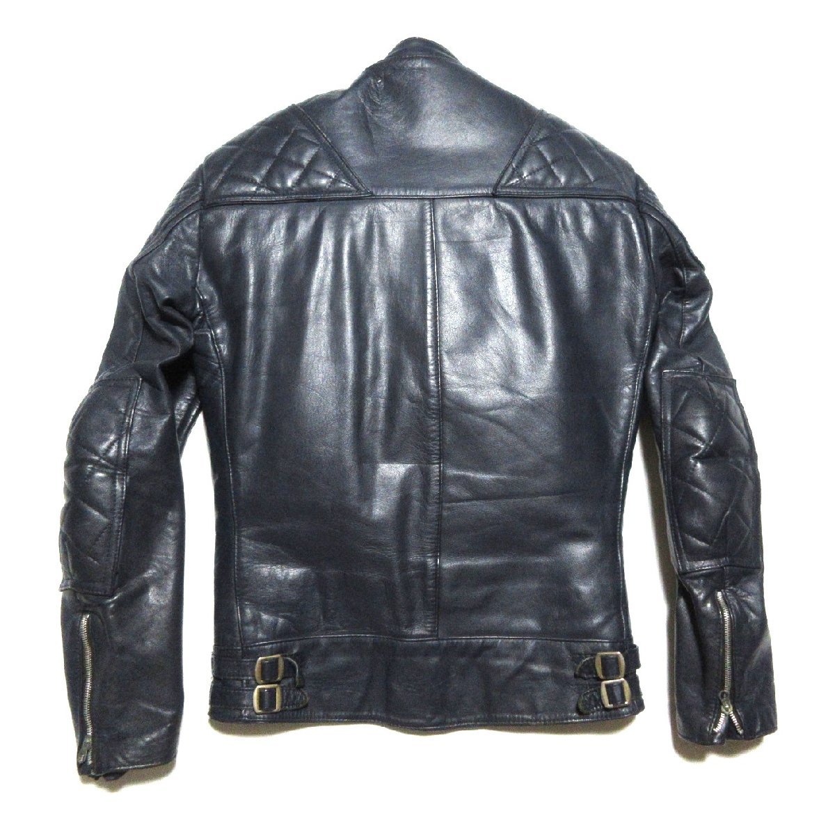 極美品 70’s Lewis Leathers 445 Super Monza ヴィンテージ ルイスレザー スーパー モンザ(モンツァ)/ライダース/ネイビー(紺)_画像2