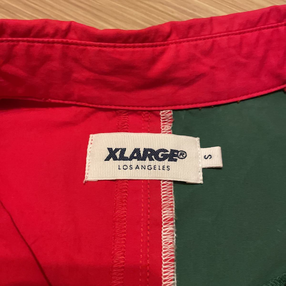 【美品】Sサイズ XLARGE 91ミリタリーシャツ 半袖シャツ レッドカラー エクストララージ_画像5