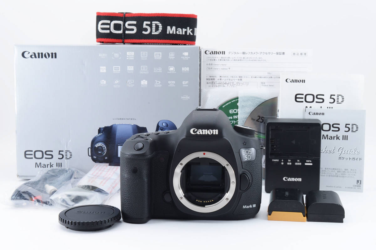 □美品□ キャノンCanon EOS ５D Mark III ボディ≪バッテリー2個・取