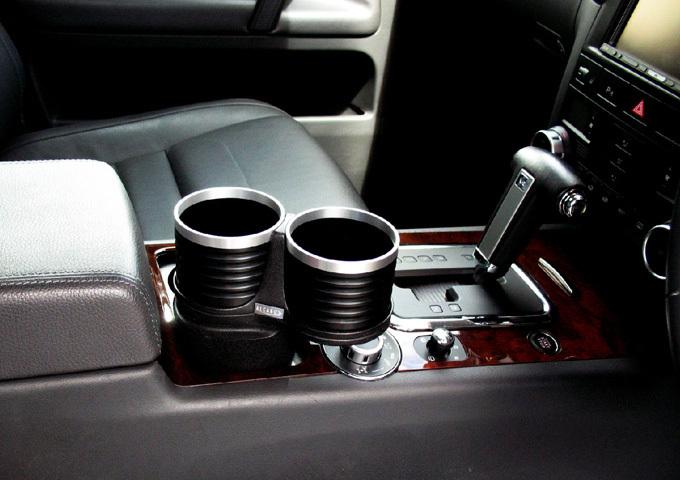 ドリンクホルダー ブラック/リングカップ VW トゥアレグ 7P 2010年～2018年 運転席側用 ALCABO アルカボ AL-T120BS_画像2