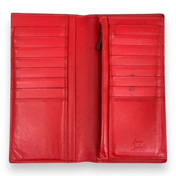 Christian Louboutin クリスチャンルブタン 財布 長財布 NAXOS WALLET 小物 ブランド スパイク スタッズ ZIP 箱付き 保存袋付き 3165049_画像5