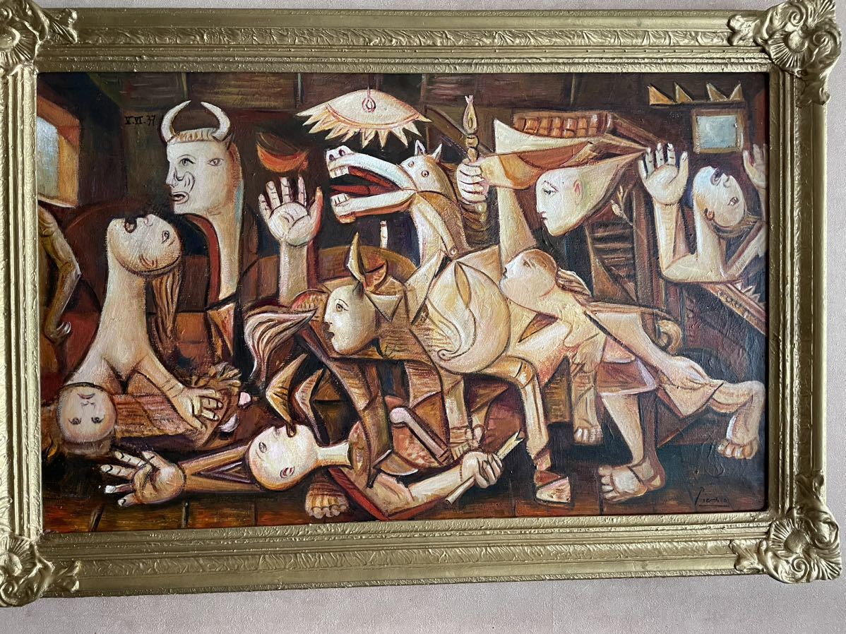 入手困難品】パブロ ピカソ Picasso 手書き 肉筆 油彩画 ≪ | JChere