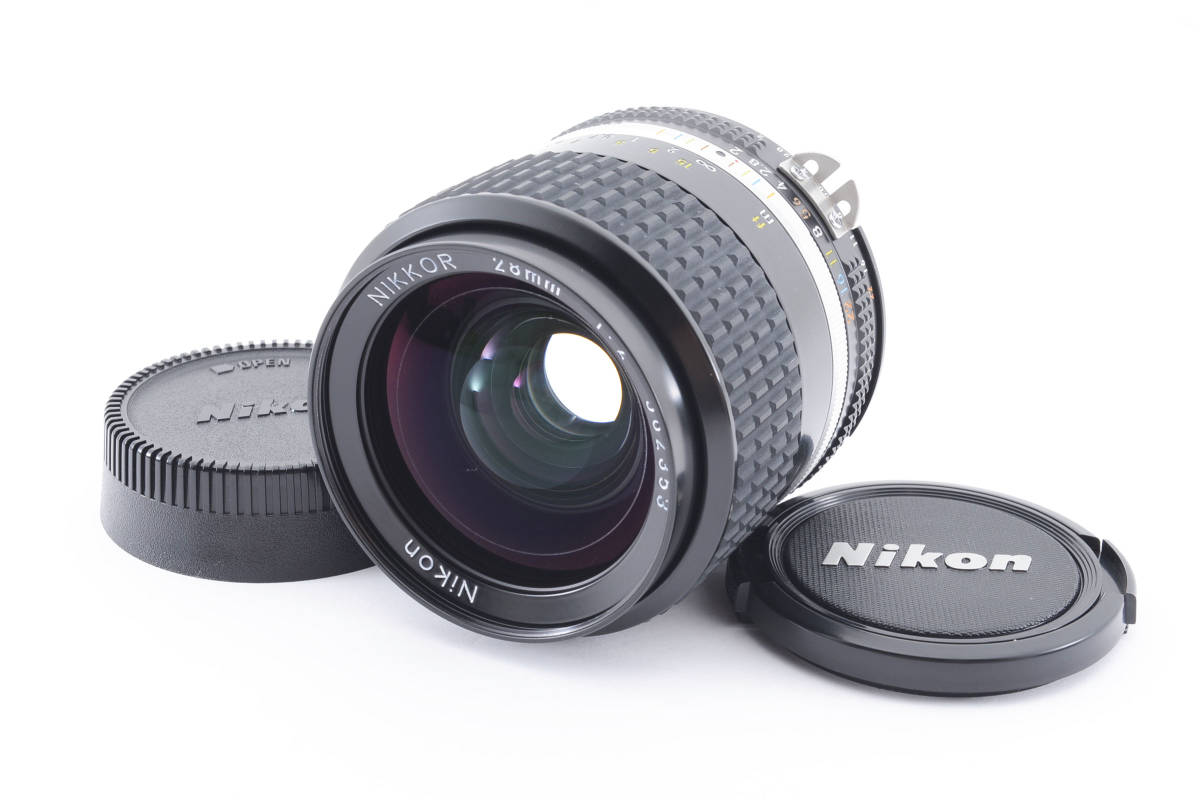 Nikon ニコン Ai-s Nikkor 28mm f/2 Wide Angle Prime MF Lens #376-