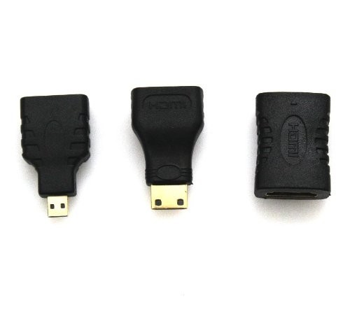 全部に対応 HDMI 接続 変換 ４つセット mini HDMI ＆ micro HDMI 90° L型 延長 コネクター_画像2