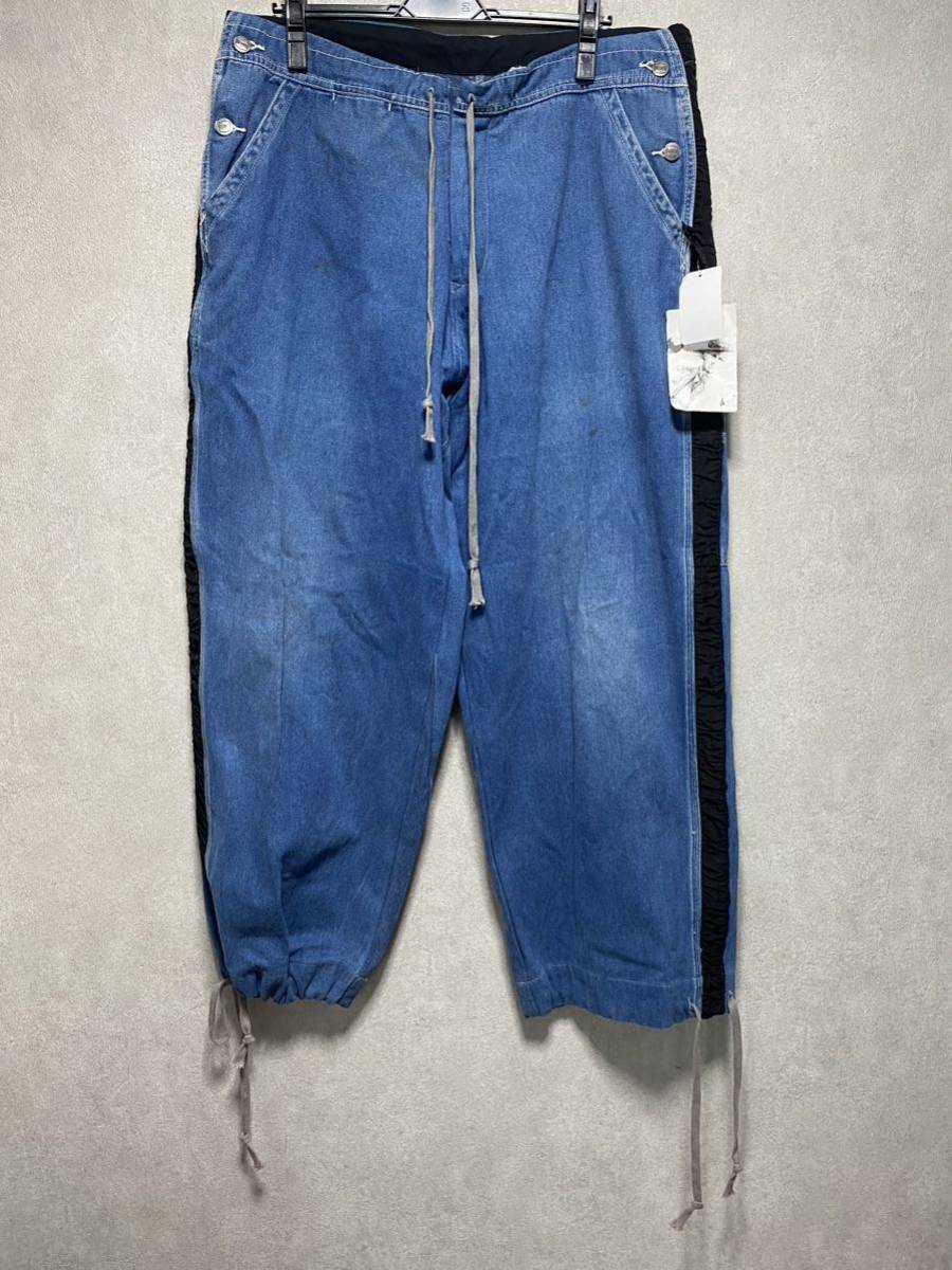 GREG LAUREN グレッグローレン リメイクデニムパンツ サイズ2 定価261800円 (d-8)_画像1