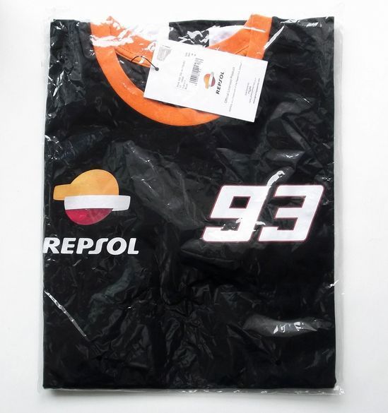 REPSOL レプソル Tシャツ 93 MARQUEZ マルケス ブラック 正規品 サイズ：L_画像3