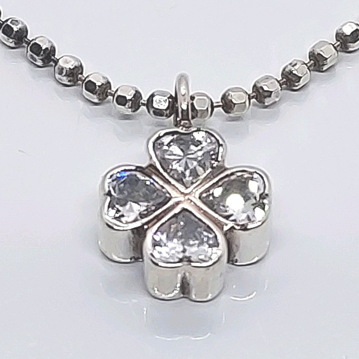  storage bag attaching Folli Follie Folli Follie SV925 4.. heart motif necklace silver 