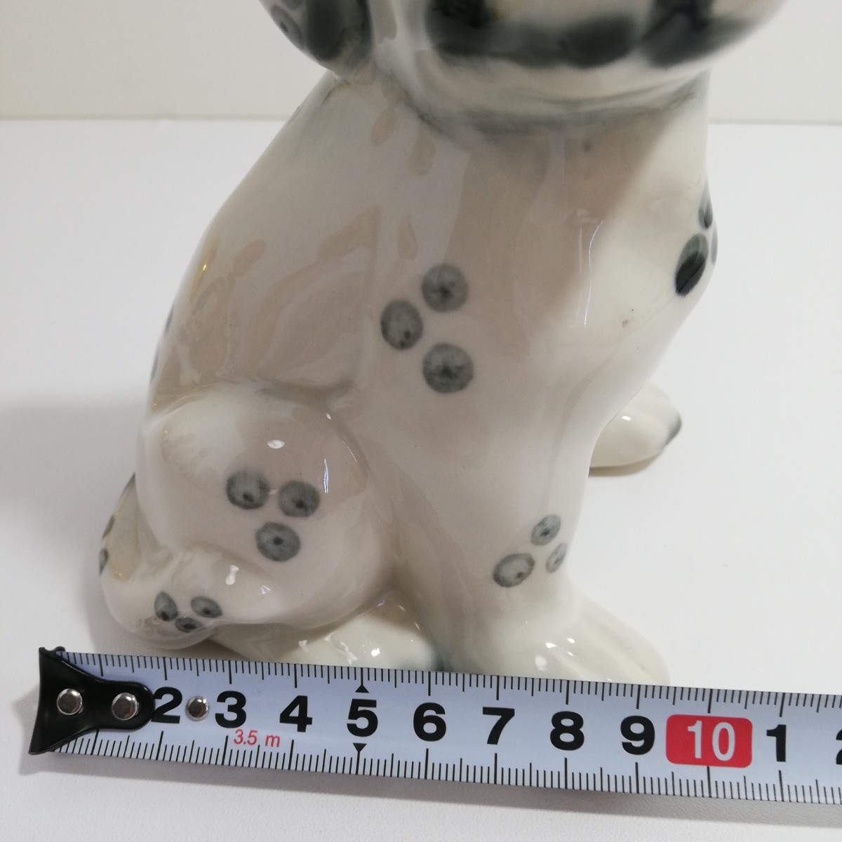 ダルメシアン 子犬 フィギュリン 陶器置物 高さ13.5cm [人形 雑貨 犬 フィギュア]_画像8