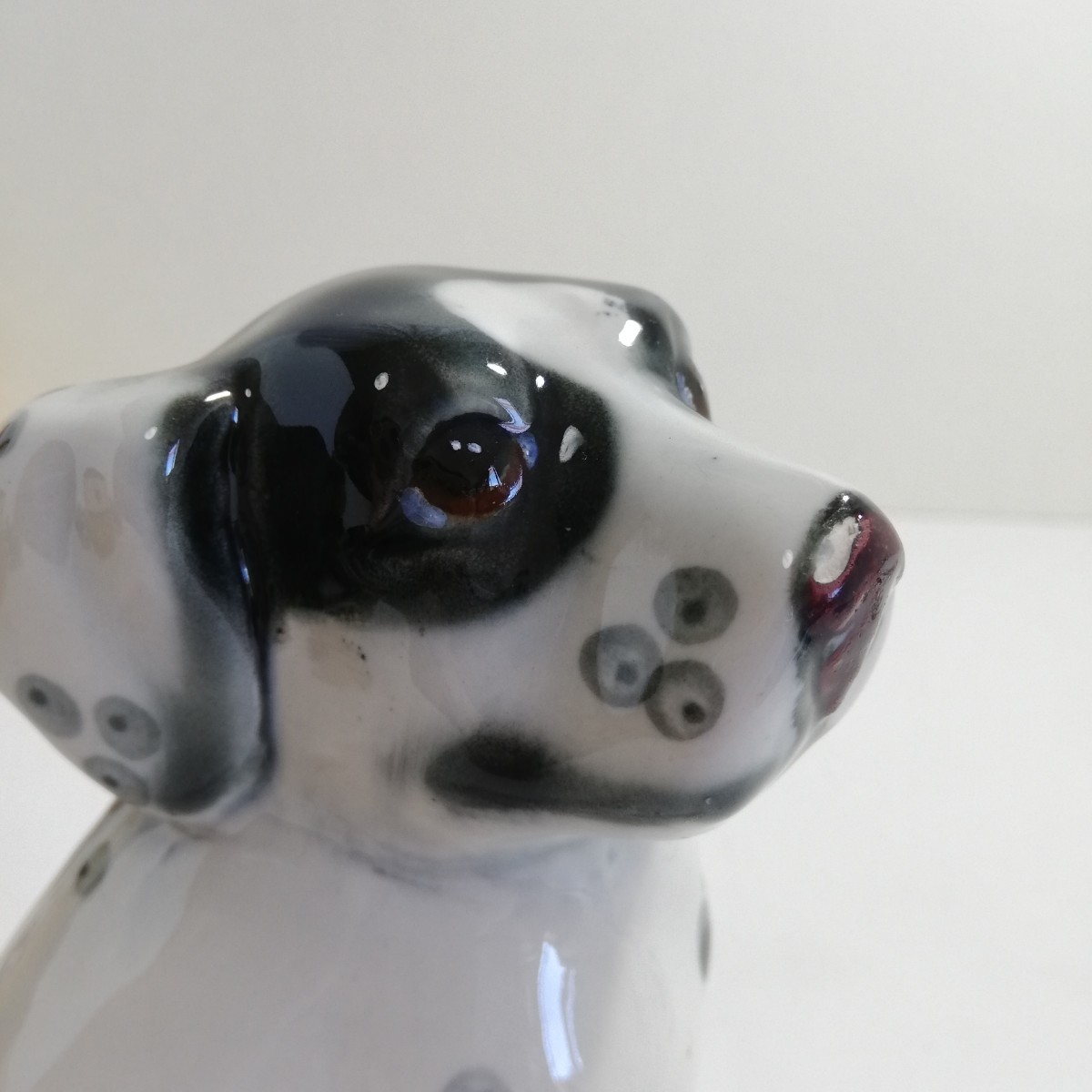 ダルメシアン 子犬 フィギュリン 陶器置物 高さ13.5cm [人形 雑貨 犬 フィギュア]_画像7