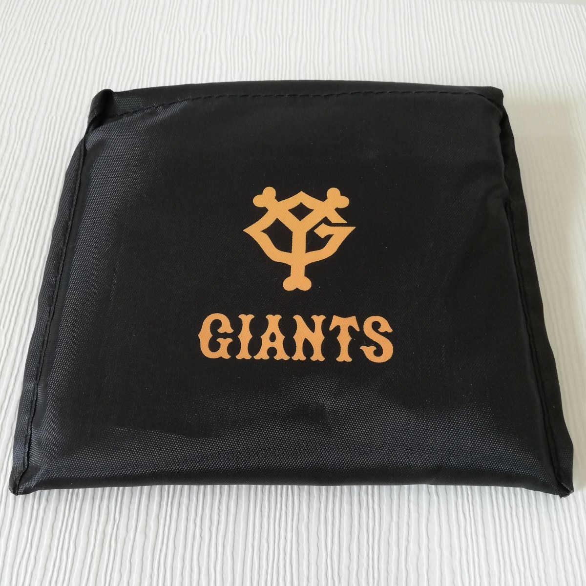 GIANTS ジャイアンツ ロゴ 折りたたみエコバッグ ブラック 未使用品 [ナイロンバッグ トートバッグ エコバッグ トート]_画像5