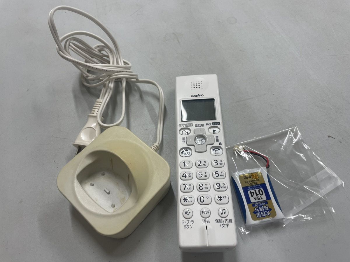 現品限り一斉値下げ!】 TEL-SDJ4(W) 子機 【即決可能】 SANYO 三洋