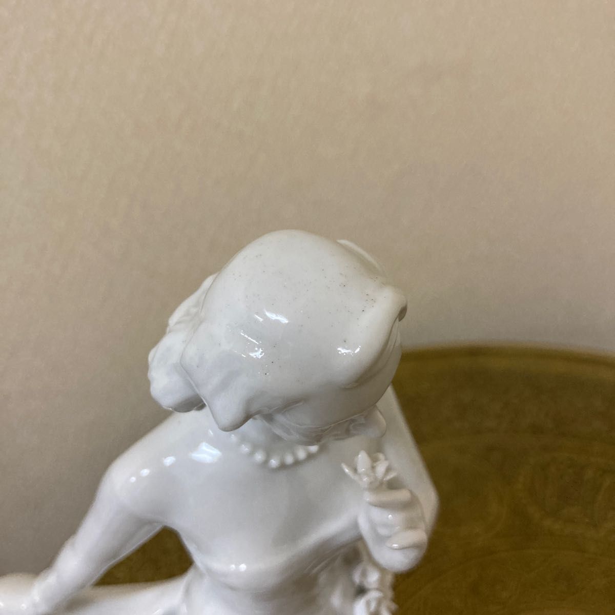 白磁人形　貴婦人　銘 K.Misawa    陶器人形　フィギュリン