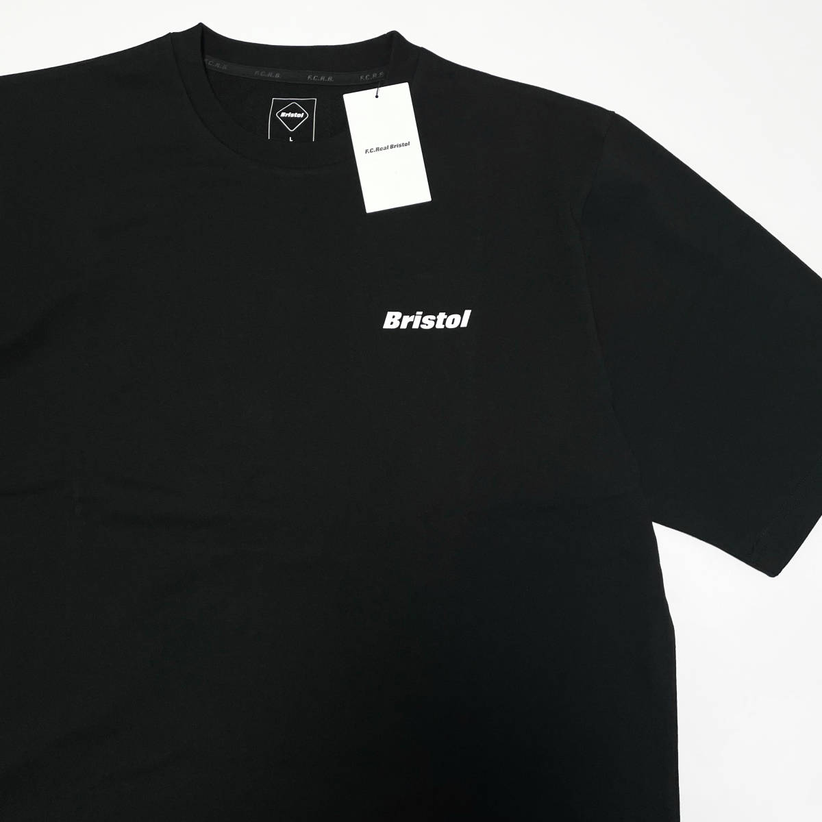 23AW新品L黒F C Real BristolバギーTシャツBIG LOGO BAGGY TEE