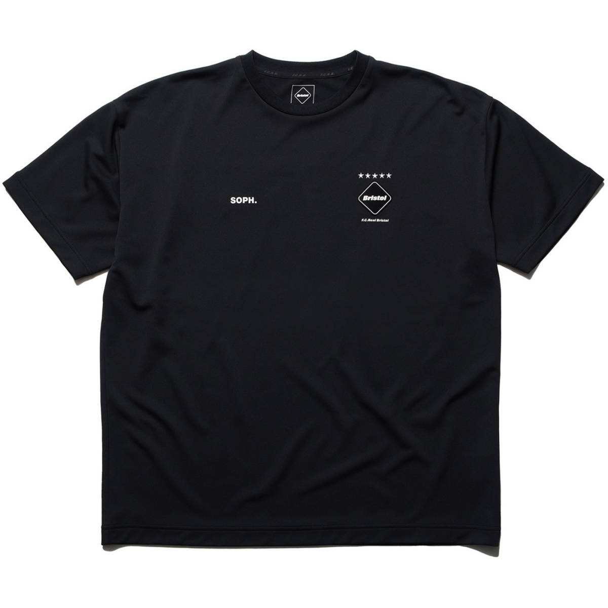 23AW新品S黒 F C Real BristolワイドTシャツBIG LOGO WIDE TEE