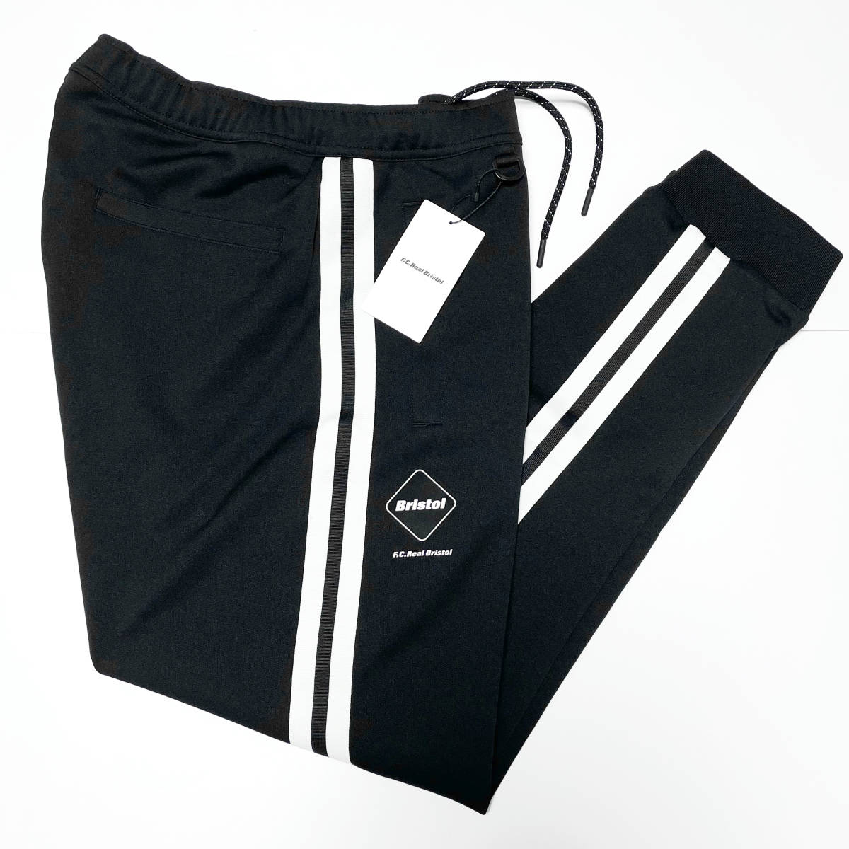 XL FCRB 23AW TRAINING TRACK RIBBED PANTS+happydg.com