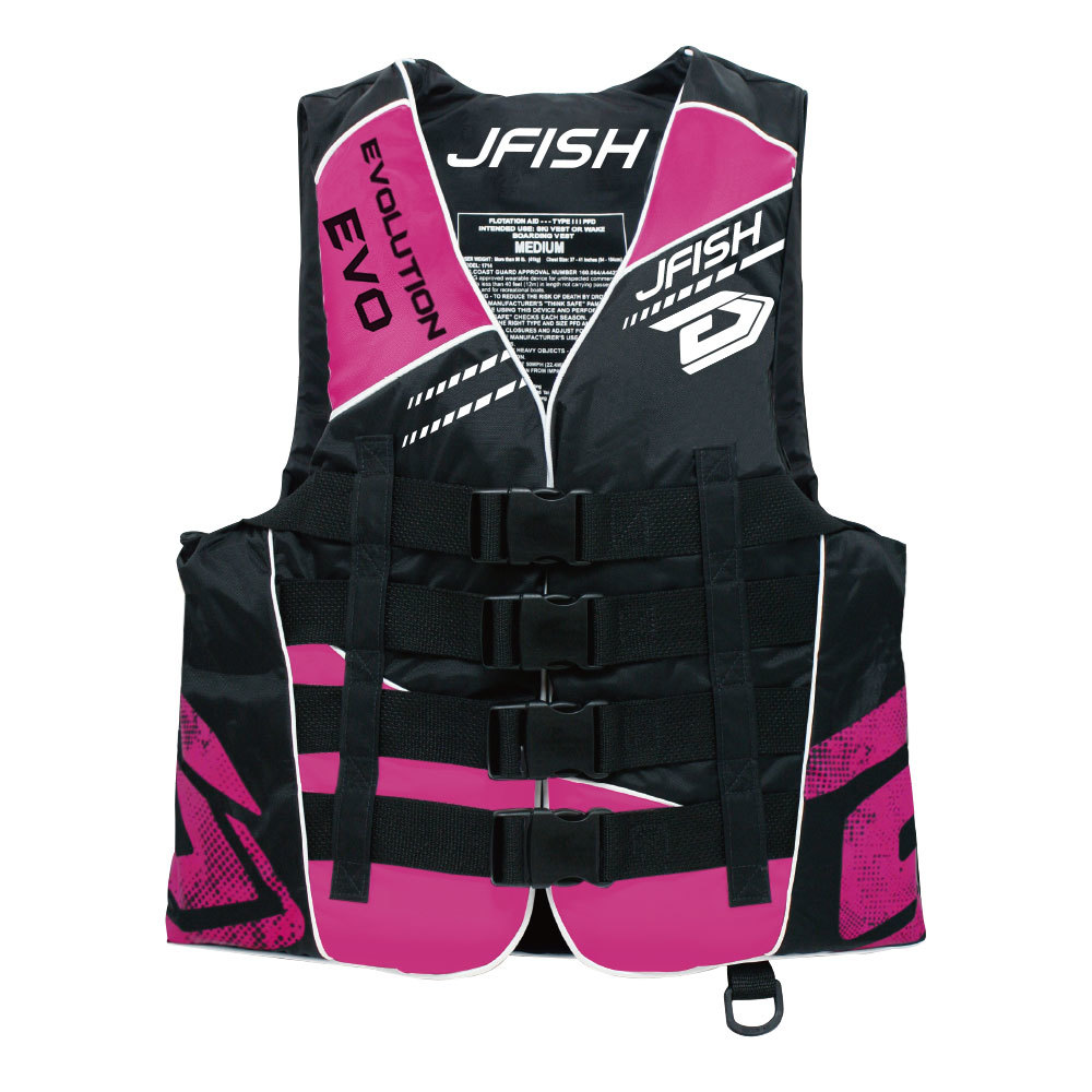 【J-FISH42152】Evo ライフベスト　ライフジャケット　新品　ピンク　XSサイズ
