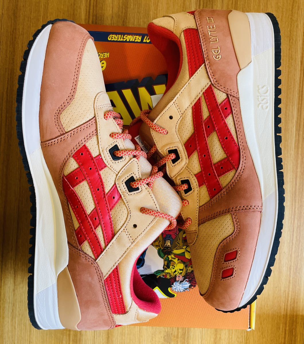 限定2500足 Kith for ASICS GEL-LYTE III Remastered GAMBIT 27.5cm Marvel X-MEN キス マーベル アシックス ゲルライト3 US9.5 Marvel_画像5