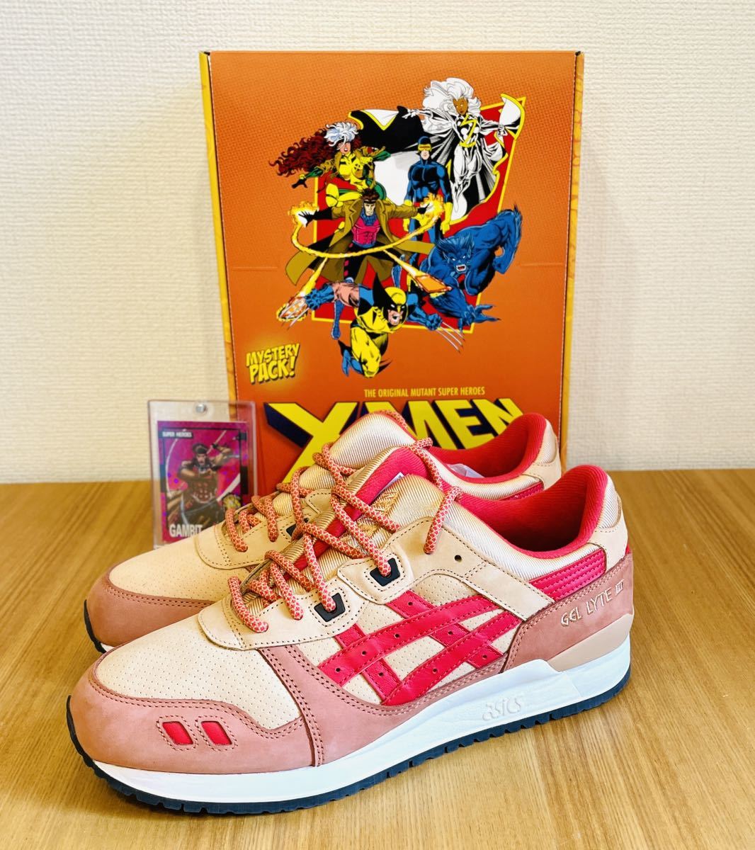 限定2500足 Kith for ASICS GEL-LYTE III Remastered GAMBIT 27.5cm Marvel X-MEN キス マーベル アシックス ゲルライト3 US9.5 Marvel_画像1