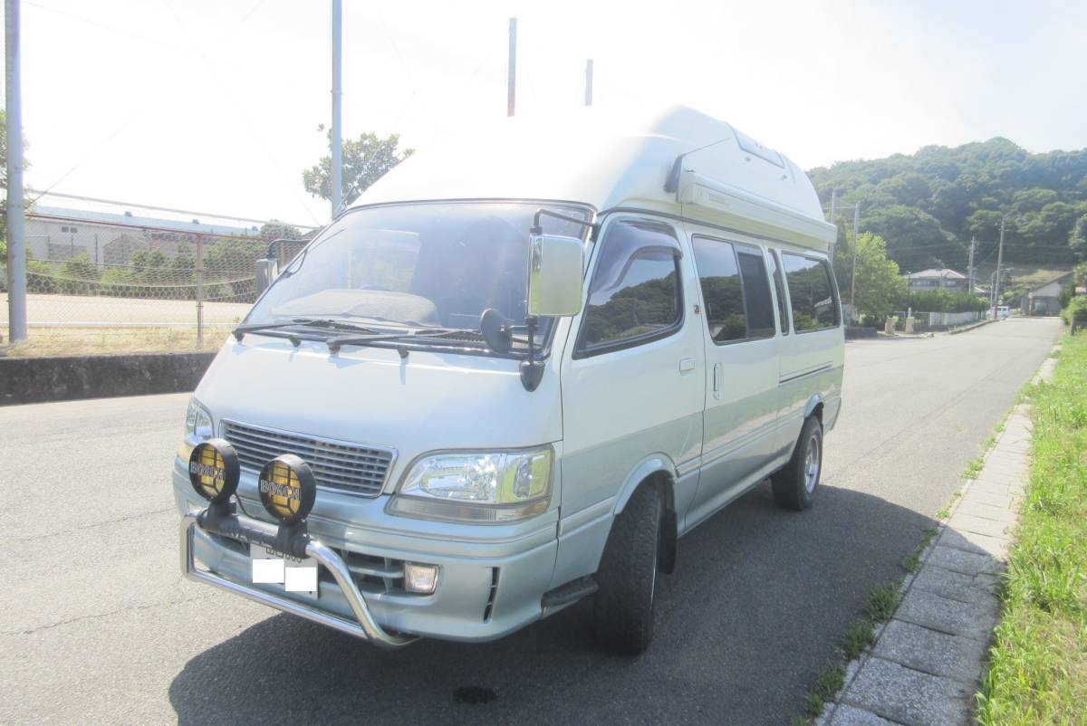  Hiace camping 4WD diesel turbo spoiler ng high roof vehicle inspection "shaken" 2 year attaching delivery timing belt 2 times eyes replaced 