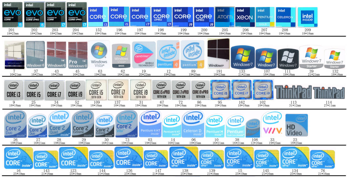 即決117【 intel Centrino 2 】エンブレムシール追加同梱発送OK■ 条件付き送料無料 未使用_画像2