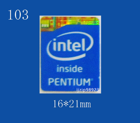 即決103【 Intel Pentium 】エンブレムシール追加同梱発送OK■ 条件付き送料無料 未使用_画像1