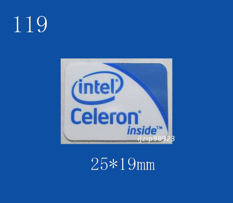 即決119【 intel Celeron 】（大）エンブレムシール追加同梱発送OK■ 条件付き送料無料 未使用の画像1