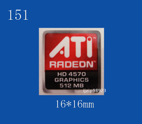 即決151【 ATI RADEON 】エンブレムシール追加同梱発送OK■ 条件付き送料無料 未使用_画像1