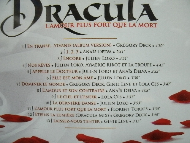 ★同梱発送不可★中古CD / Dracula / L'Amour Plus Fort Que La Mort / KAMEL OUALI_画像3