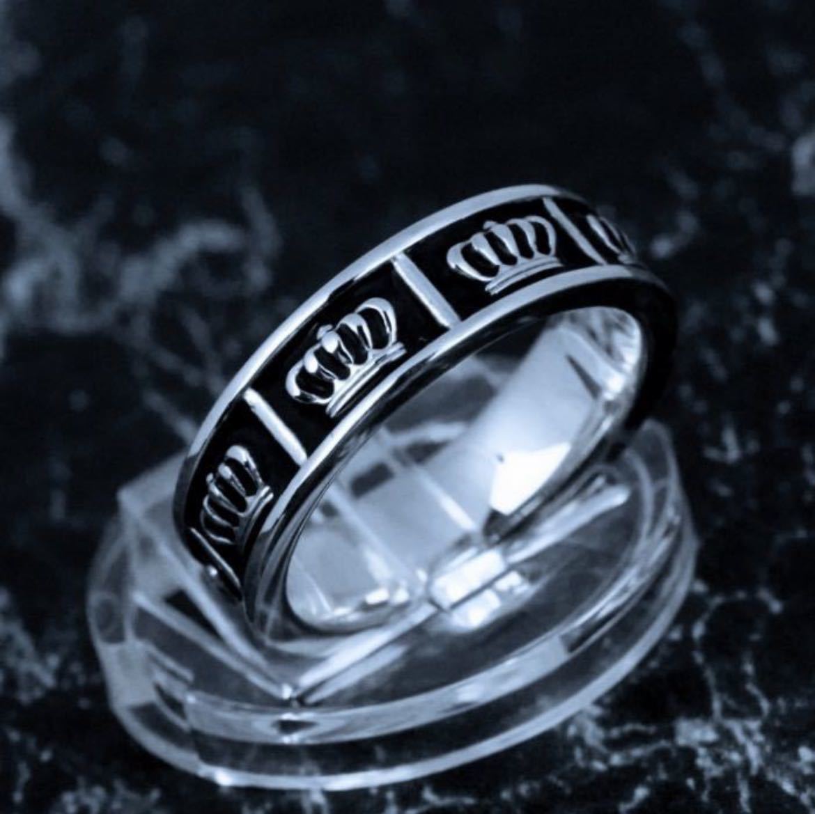  beautiful goods! Justin Davis SRJ695 OBSESSION ring 13 number Crown epoxy resin 