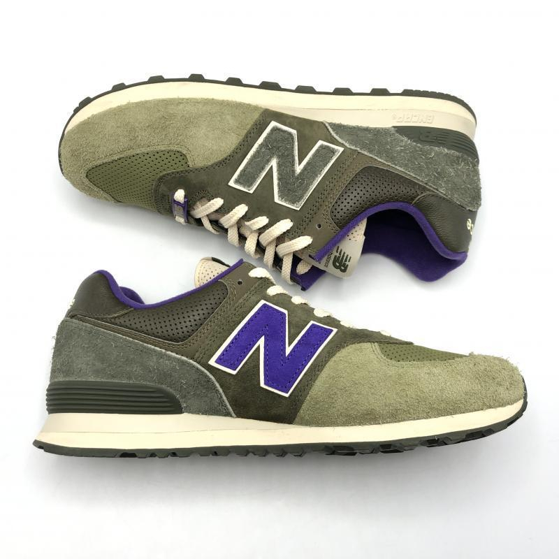 【中古】newbalance × Sneakersnstuff ML574NS2 スニーカー 30cm カーキ ニューバランス スニーカーズエンスタッフ[240010400012]_画像3