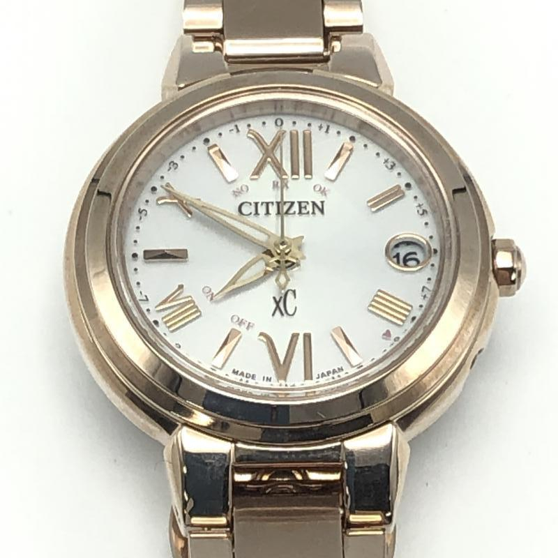 【中古】CITIZEN xC basic collection 腕時計 ES9435-51A ピンクゴールドカラー シチズン クロスシー エコ・ドライブ[240010394225]