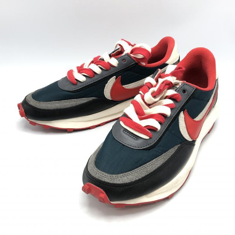 【中古】NIKE × SACAI × UNDERCOVER LD WAFFLE/SU 27.5cm DJ4877-300 レッド グレー アイボリー Midnight Spruce[240010385873]