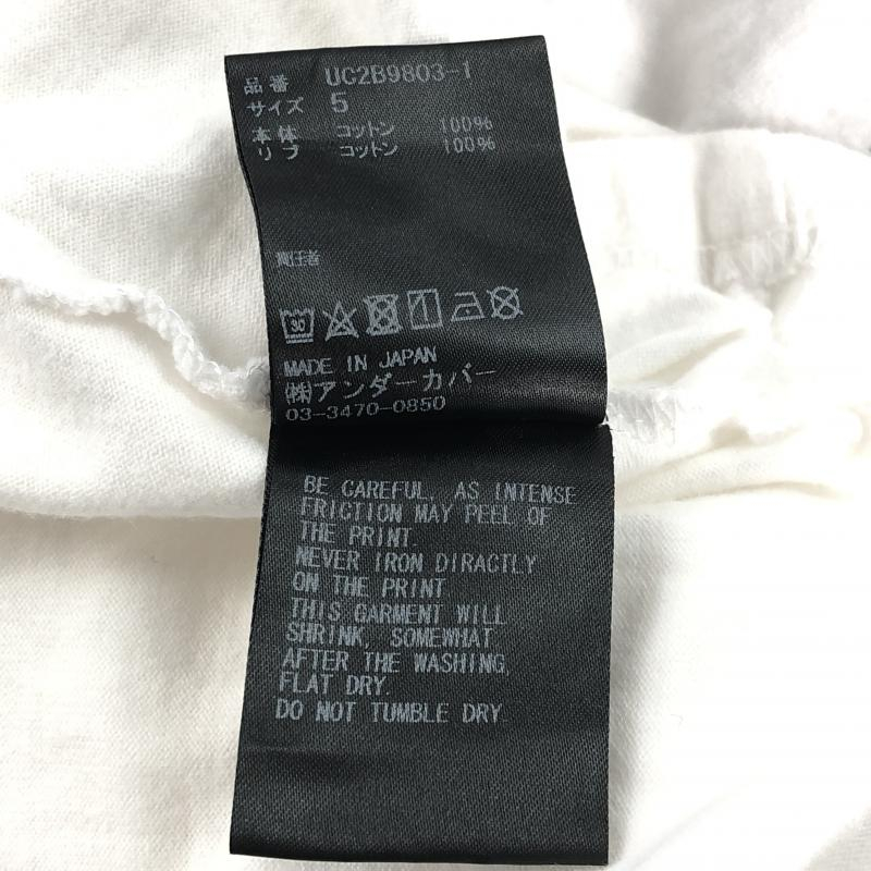 【中古】UNDER COVER UC2B9803-1 Tシャツ 5 ホワイト アンダーカバー[240010400649]_画像5