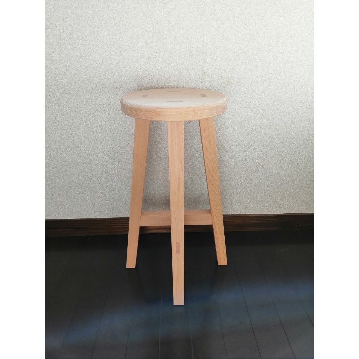 木製スツール　座面幅30cm×高さ52cm　丸椅子　stool _画像2