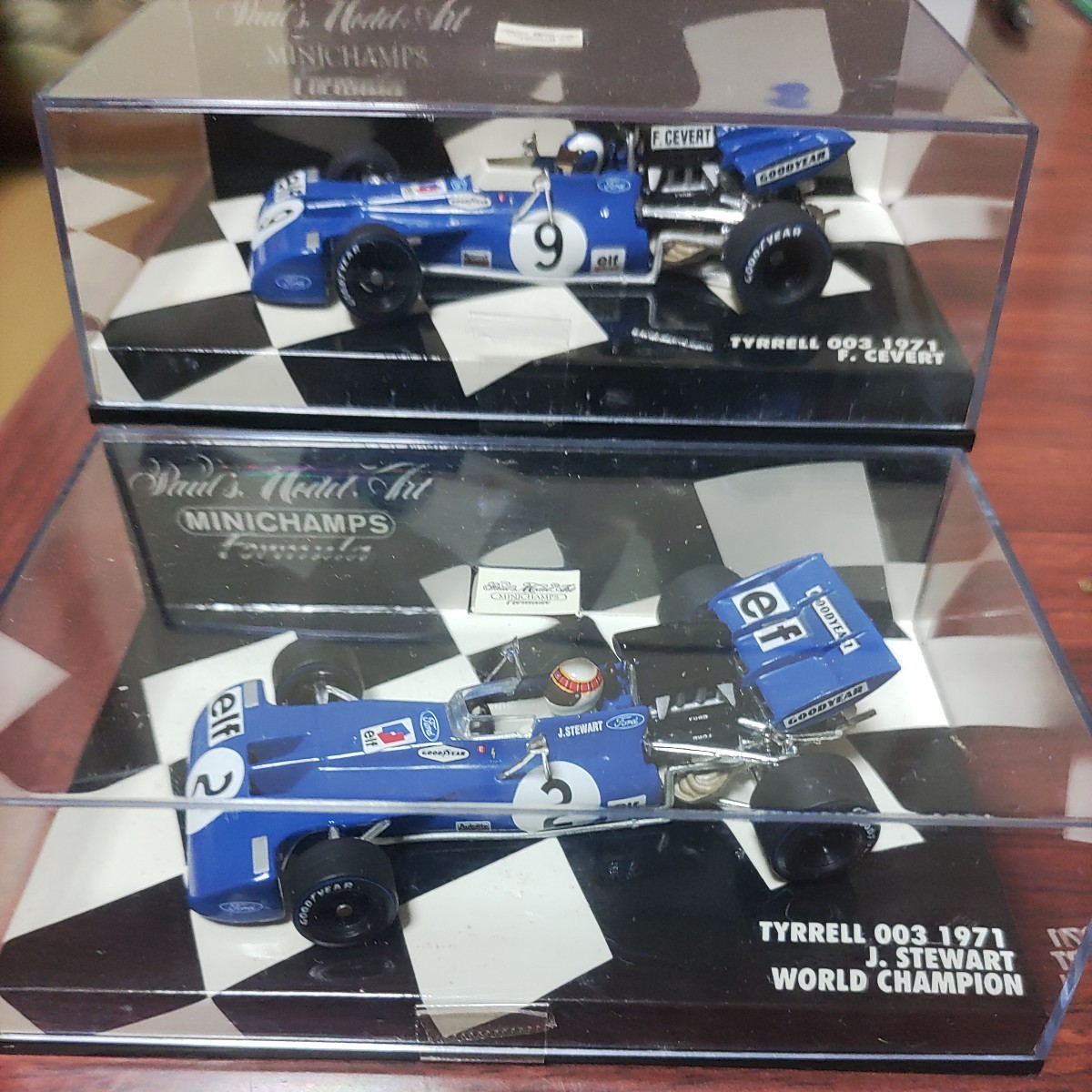 全品送料無料】 003 ティレル 1/43 ミニチャンプス J.STEWART F.CEVERT