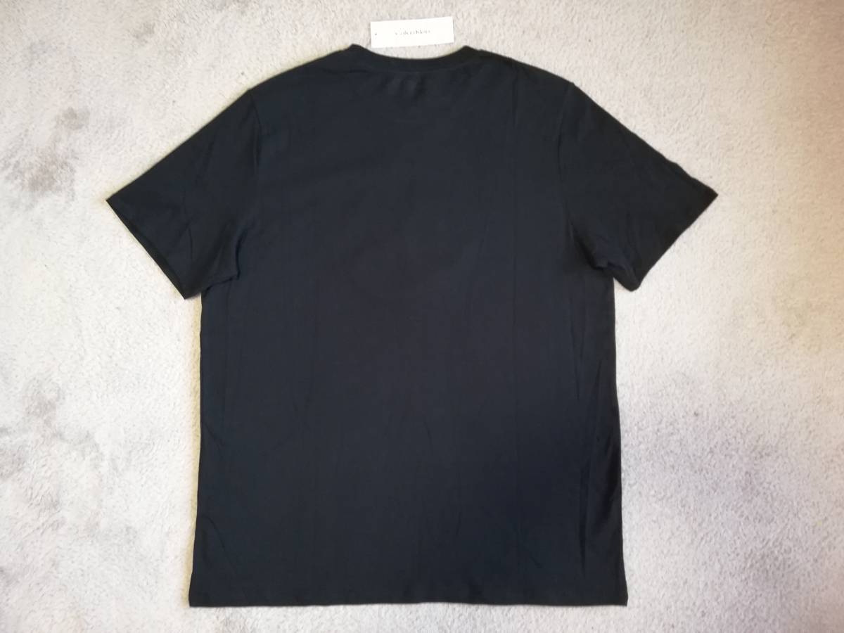 新品未使用！ カルバンクライン メンズ 立体 CKロゴ Tシャツ Ｍサイズ ブラック 黒 半袖 カットソー Calvin Klein_画像3