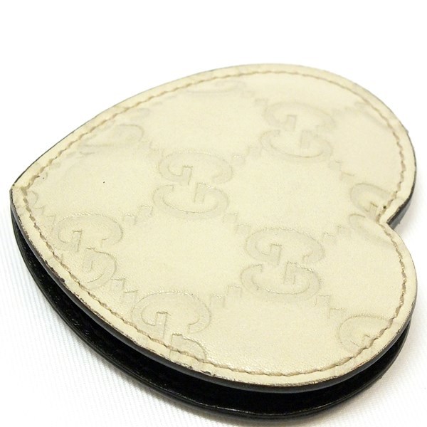 GUCCI Gucci 154594 Guccisima Heart type compact mirror [ free shipping ][ pawnshop .... department Yokohama . south shop ] secondhand goods used AB