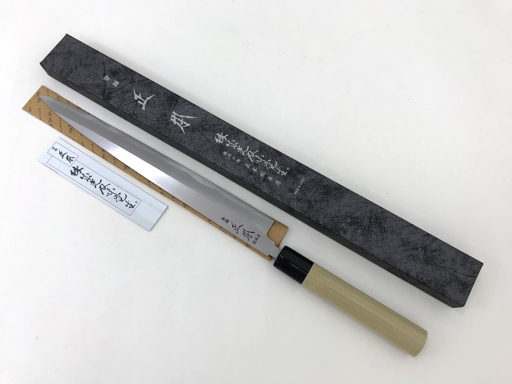 期間限定キャンペーン 【同梱可】【60】未使用品 正本総本店 KS0430 本霞玉白鋼 柳刃刺身庖丁 300mm 黒柄 薄刃包丁 期間限定キャンペーン 【同梱可】【60】未使用品 正本総本店 KS0430 本霞玉白鋼 柳刃刺身庖丁 300mm 黒柄 薄刃包丁