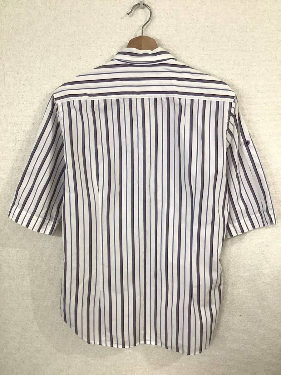 TK TAKEO KIKUCHI Takeo Kikuchi short sleeves shirt stripe shirt cotton select men's old clothes gentleman clothes 