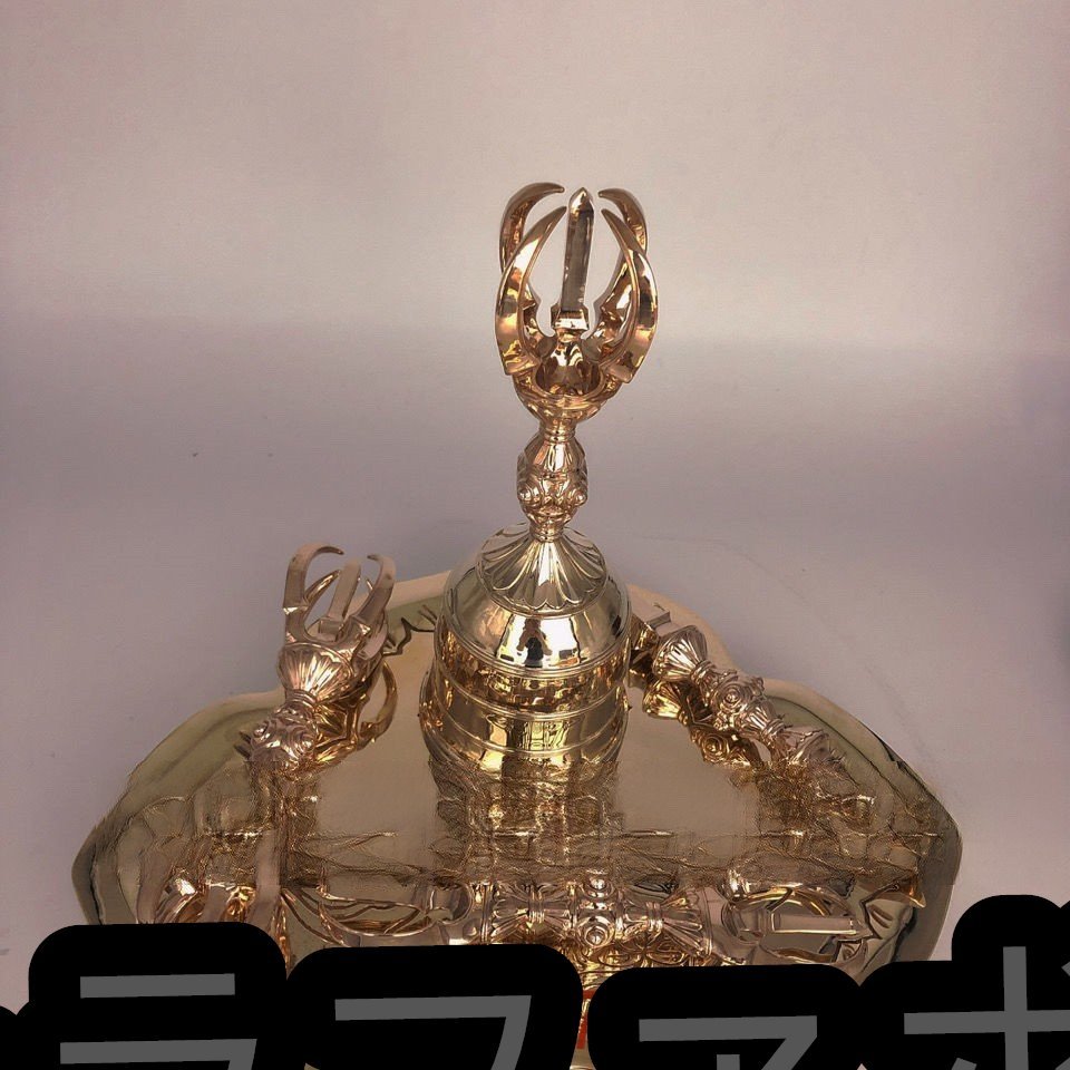 Bibian 比比昂- 金剛杵五鈷杵密教法具寺院仏具真言宗仏具銅製 Bibian 比比昂- 金剛杵五鈷杵密教法具寺院仏具真言宗仏具銅製